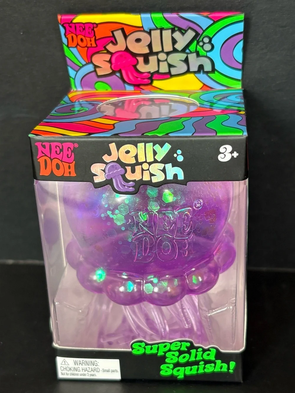 NeeDoh Jelly Squish Purple Squish Toy